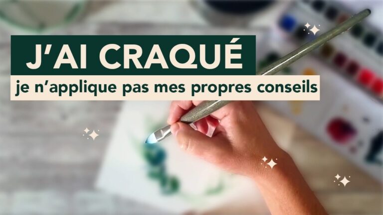 J’ai craqué pour un pinceau Escoda Perla langue de chat : test honnête et démos automnales !